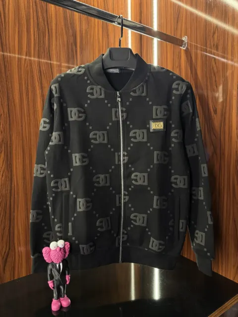 Dolce Gabbana Gold Logo Monogram Hırka, Siyah