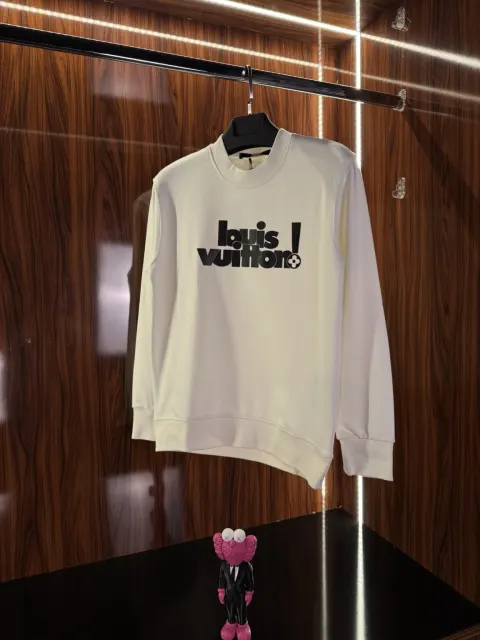 Louis Vuitton Logo Sweatshirt, Beyaz
