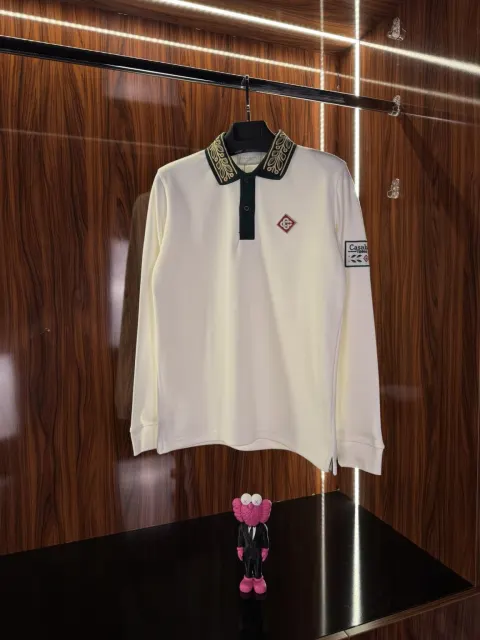 Casablanca Nakış Logo Sweatshirt, Beyaz