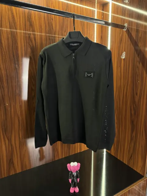 Dolce Gabbana Metal Logo Triko, Siyah