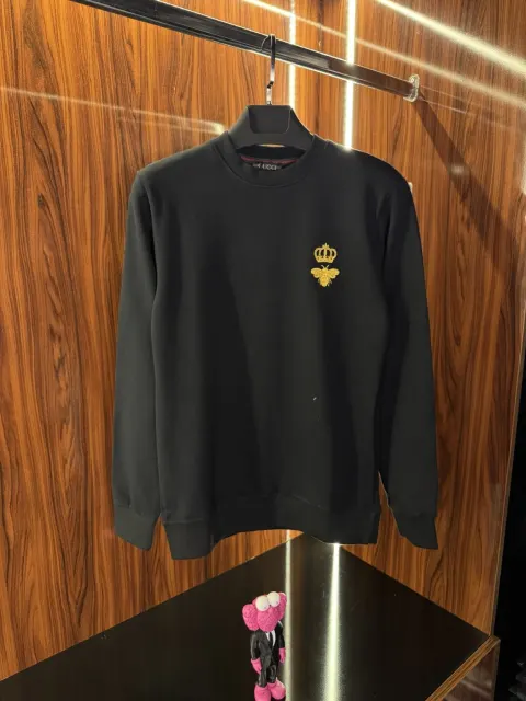 Gucci Nakış Logo Sweatshirt, Siyah