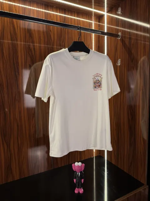 Casablanca Sırt Detay T-Shirt, Beyaz