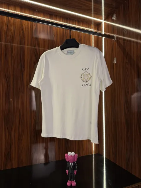 Casablanca Sırt Detay T-Shirt, Beyaz