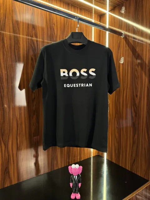 Hugo Boss Logo Detay T-Shirt, Siyah
