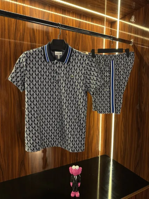 Lacoste Monogram Şort Takım, Lacivert