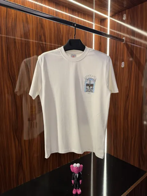 Casablanca Logo T-Shirt, Beyaz