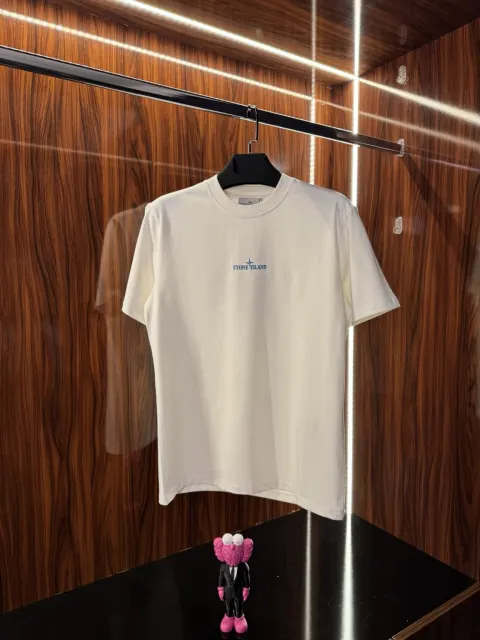 Stone Island Logo T-Shirt, Beyaz