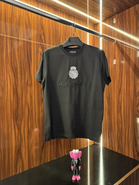 Dolce Gabbana Nakış Logo T-Shirt, Siyah