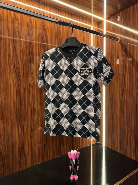 Louis Vuitton Monogram Logo T-Shirt, Siyah