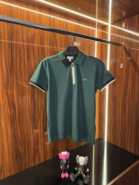 Lacoste Fermuar Yaka Polo Yaka, Haki