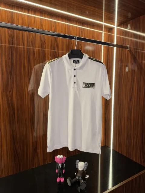 Emporio Armani Gold Detay Polo Yaka, Beyaz