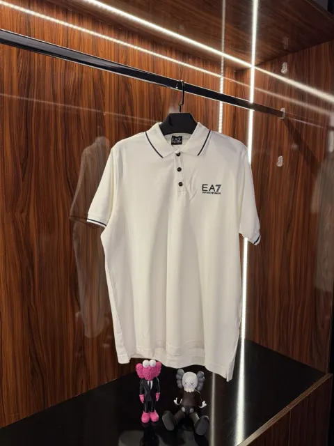 Emporio Armani Yaka Detaylı Polo Yaka, Beyaz