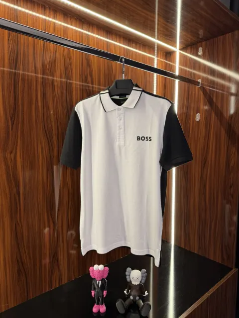 Hugo Boss Çift Renk Polo Yaka, Beyaz