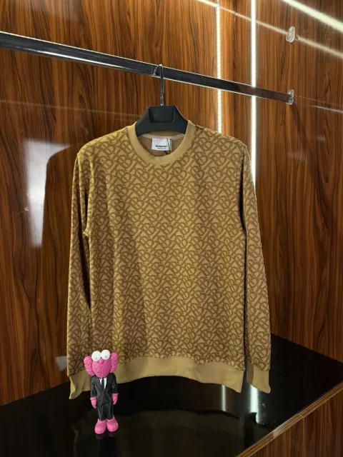 Burberry Monogram Logo Kazak, Kahve