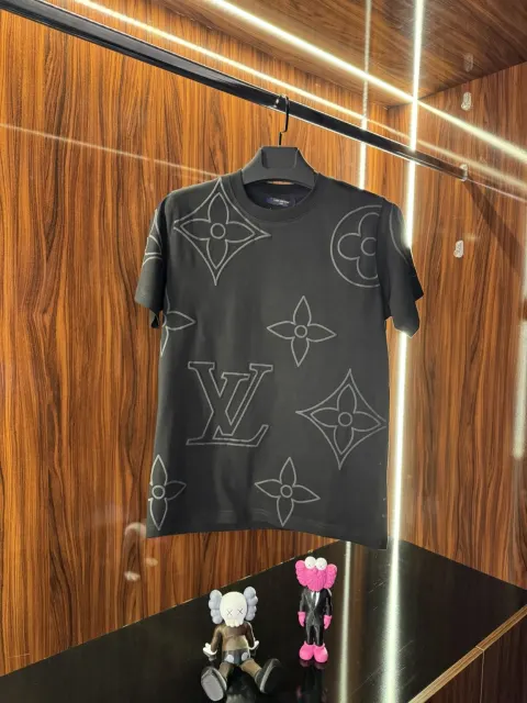 Louis Vuitton Monogram Logo T-Shirt, Siyah