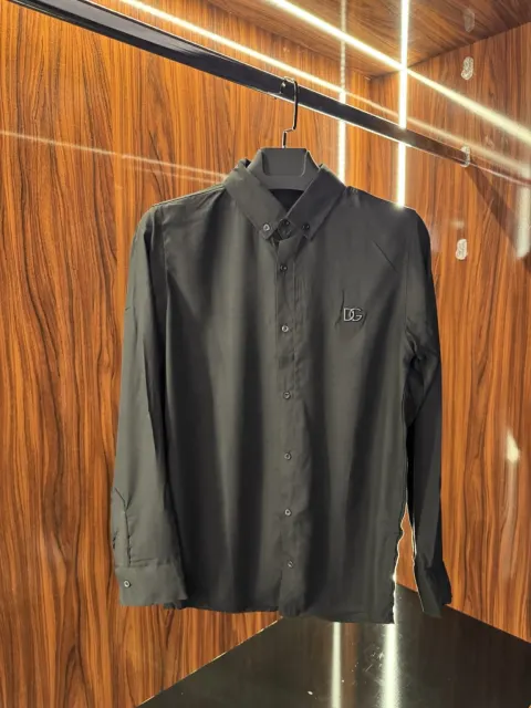 Dolce Gabbana Metal Logo Gömlek, Siyah