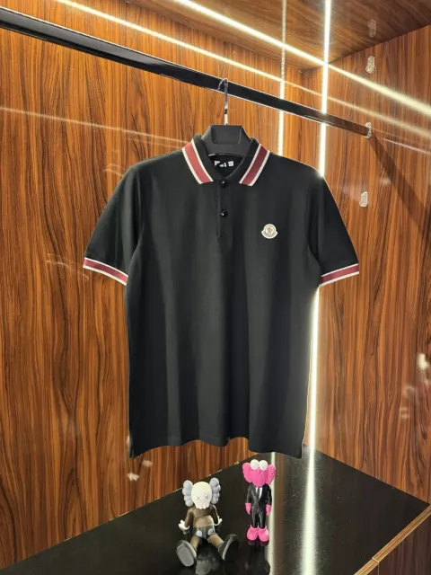 Moncler Yaka Detay Polo Yaka, Siyah