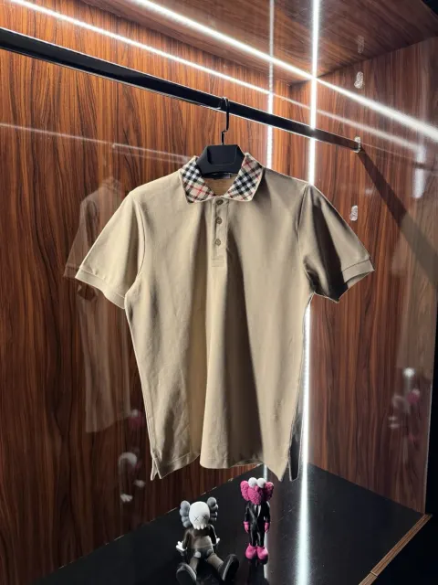 Burberry Yaka Detay Polo Yaka, Kahve