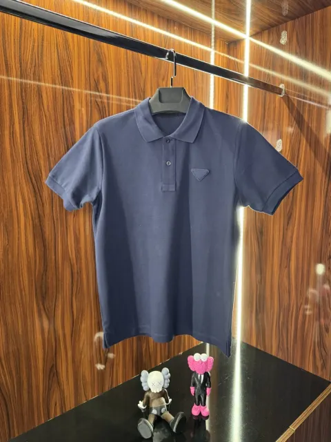 Prada Nakış Logo Polo Yaka, Lacivert