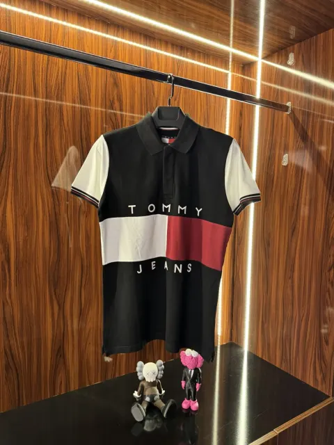 Tommy Hilfiger Nakış Logo Polo Yaka, Siyah