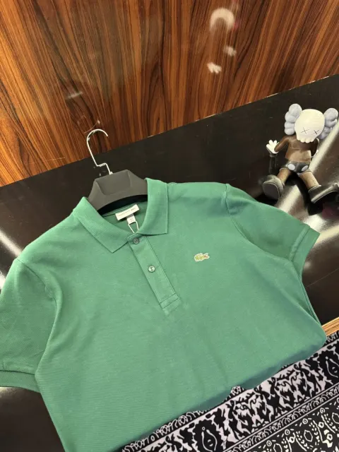 Lacoste Basic Nakış Logo Polo Yaka, Yeşil