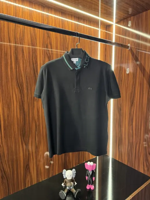 Lacoste Yaka Detay Polo Yaka, Siyah
