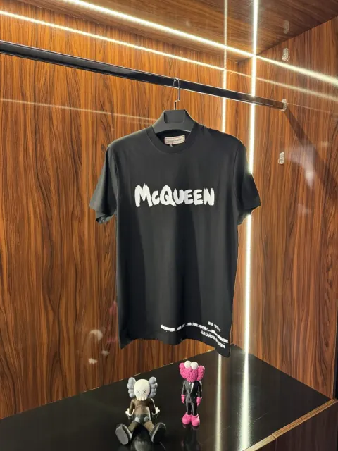 Alexander McQueen Logo T-Shirt, Siyah