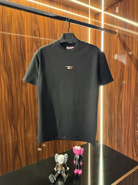 Diesel Nakış Logo T-Shirt, Siyah