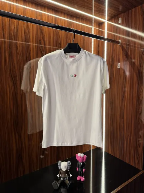 Diesel Nakış Logo T-Shirt, Beyaz
