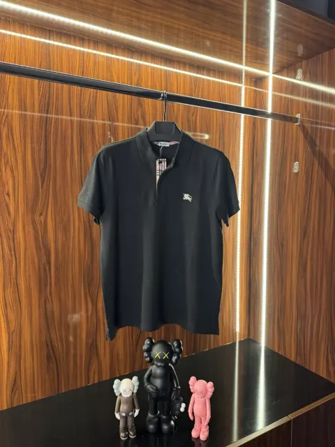 Burberry Nakış Logo Polo Yaka, Siyah
