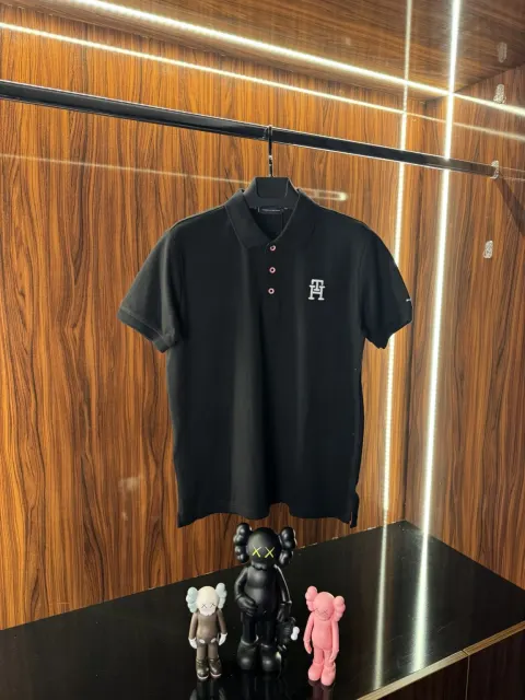 Tommy Hilfiger Nakış Logo Polo Yaka, Siyah