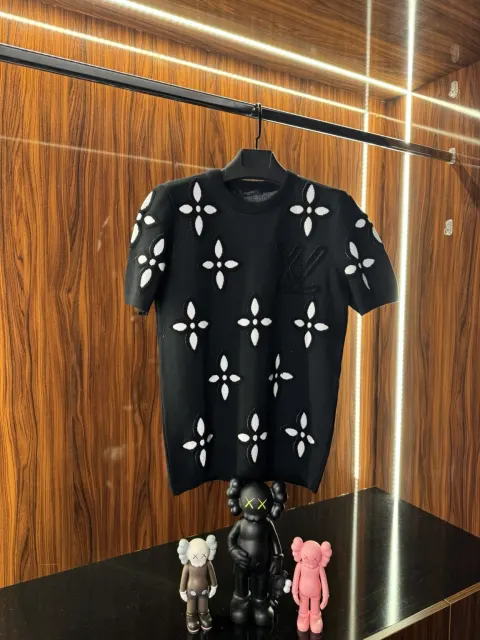 Louis Vuitton Logo Triko, Siyah