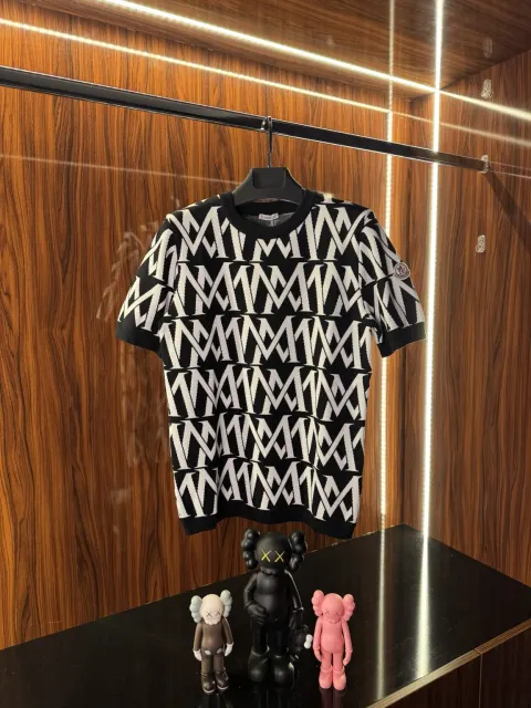 Moncler Monogram Logo Triko, Siyah