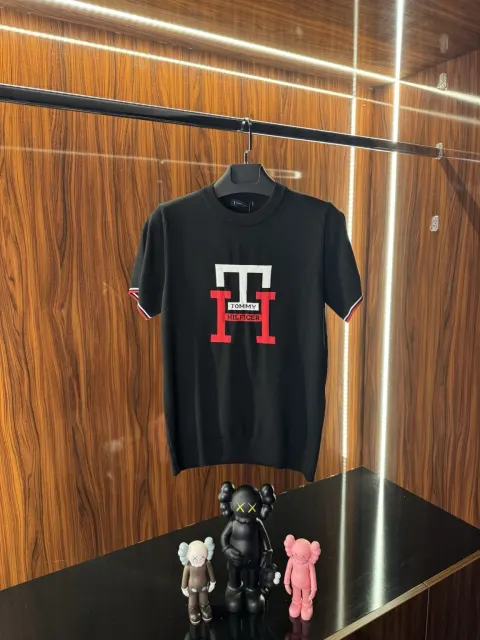 Tommy Hilfiger Nakış Logo Triko, Siyah