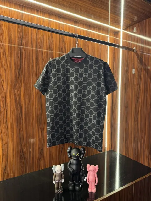 Gucci Monogram Baskı T-Shirt, Siyah