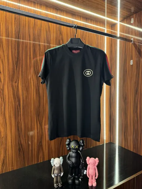 Gucci Kol Şeritli T-Shirt, Siyah