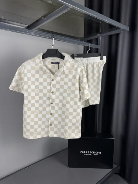 Louis Vuitton Monogram Gömlek Takım, Beyaz