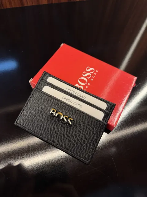 Hugo Boss Deri Kartlık, Siyah