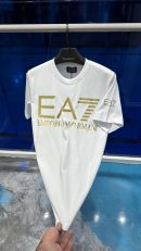 Emporio Armani Gold Logo T-Shirt | Beyaz