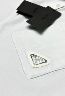 Prada Metal Logo Polo Yaka | Beyaz