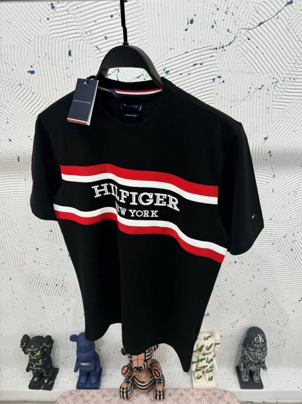 Tommy Hilfiger Nakış Logo T-Shirt | Siyah