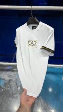 Emporio Armani Gold Logo T-Shirt | Beyaz