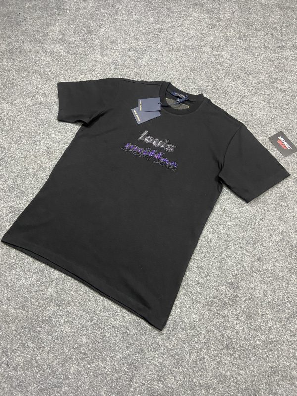 Louis Vuitton İşleme T-Shirt | Siyah - Image 3