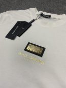 Dolce Gabbana Metal Logo T-Shirt | Beyaz