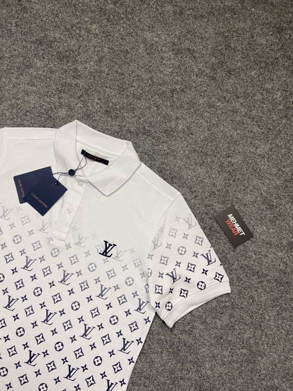 Louis Vuitton Nakış Logo Polo Yaka | Beyaz - Image 2