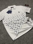 Louis Vuitton Nakış Logo Polo Yaka | Beyaz