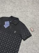 Louis Vuitton Nakış Logo Polo Yaka | Siyah