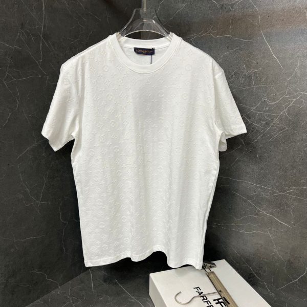 Louis Vuitton Kadife Logo T-Shirt | Beyaz