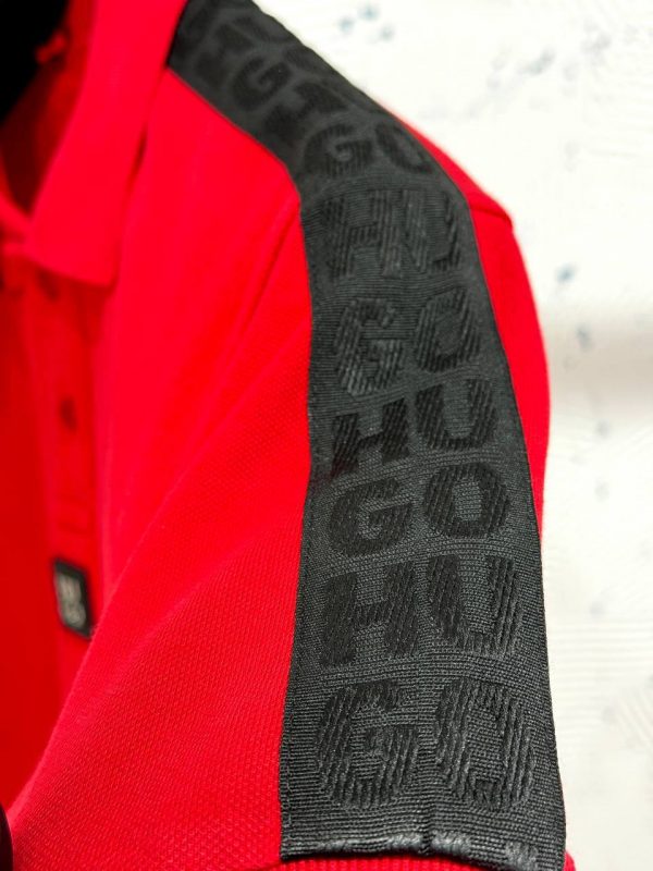 Hugo Boss Şeritli Polo Yaka | Kırmızı - Image 2