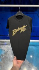 Balmain Gold İşleme T-Shirt | Siyah